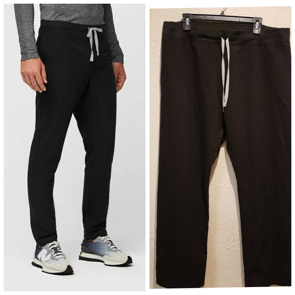 Figs Mens Size XL Technical Collection Black Nurse Scrub Pants Drawstring